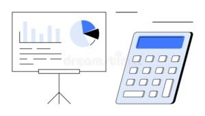 calculo financiero con graficos y calculadora