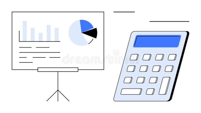calculo financiero con graficos y calculadora
