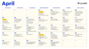 calendario con dias marcados y maleta viaje