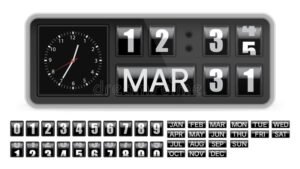 Cómo Calcular Cuántos DÃas Pasaron Entre Dos Fechas 12 calendario con numeros rodeados y reloj analogico