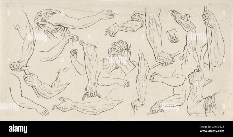 detalle artistico de manos y figura humana