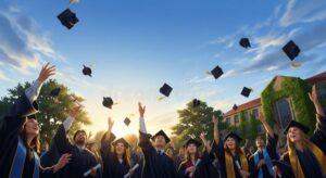 Qué se les tira a los egresados en las celebraciones y por qué 5 lanzamiento de birretes en graduacion alegre