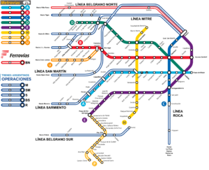 mapa de conexiones urbanas en buenos aires