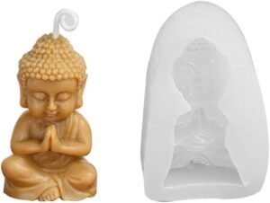 moldes artesanales con yeso y herramientas