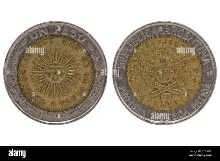 Qué pasó con las monedas de un peso en Argentina