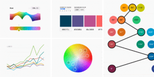 paleta de colores artisticos aplicada en diseno