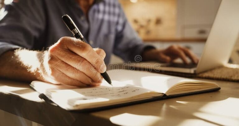 persona escribiendo cita en computadora portatil