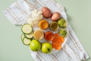 plato colorido de comida casera saludable