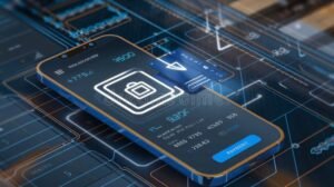 procesando pago digital desde telefono movil