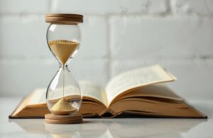 Cuánto tiempo puede durar realmente una cadena perpetua en Argentina 3 reloj de arena sobre libro legal abierto