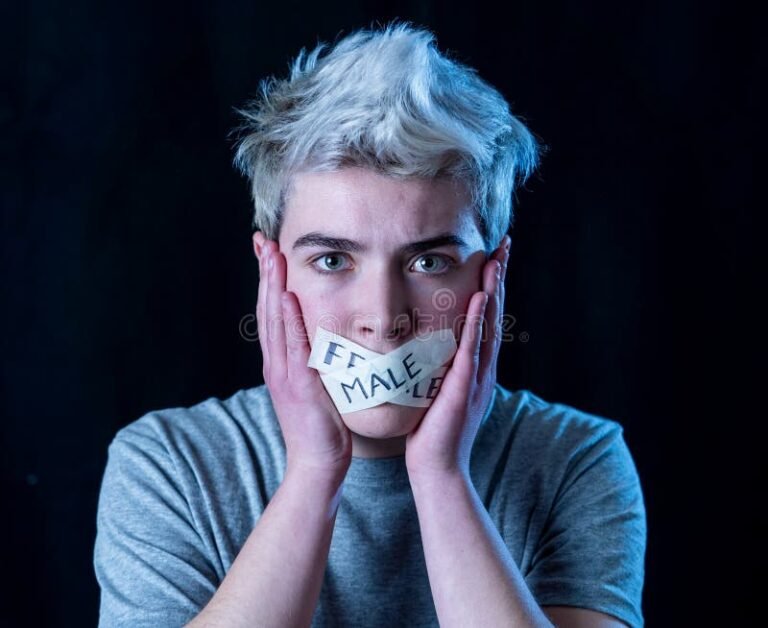 retrato conceptual de identidad de genero diversa