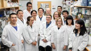 retrato grupo cientificos laboratorio quimica nobel