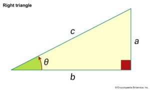 triangulo con lados y angulos destacados